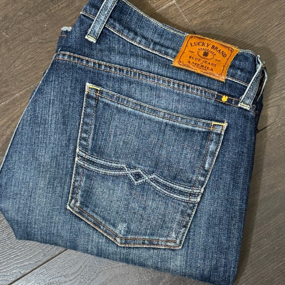 Lucky Brand Classic Rider Bootcut Jeans Medium Wash Blue‎ Denim Womens 12 31